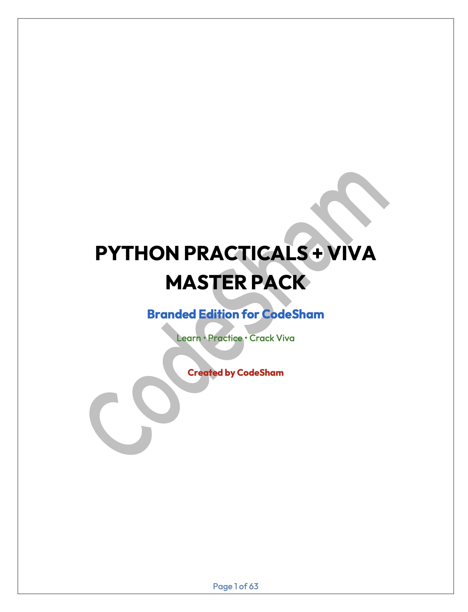 Python Practicals PDF Preview